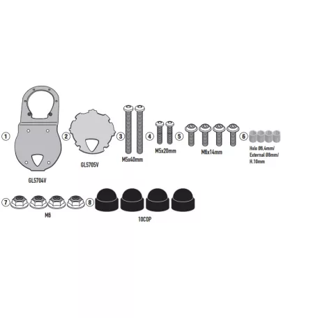 Rögzítő szett Tanklock és TanklockED táskákhozhoz BF83 GIVI