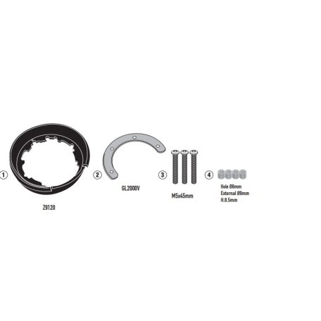 Rögzítő szett Tanklock és TanklockED táskákhozhoz BF84 GIVI