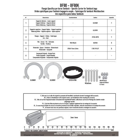 Rögzítő szett Tanklock és TanklockED táskákhoz BF90 GIVI