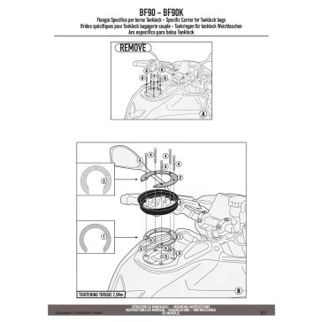   Rögzítő szett Tanklock és TanklockED táskákhoz BF90 GIVI