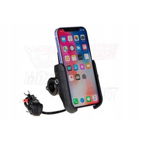 Telefontartó WIRELESS vezeték nélküli töltővel + USB-C csatlakozóval