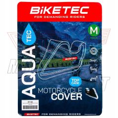   Motortakaró ponyva M méret -csomagtartó dobozos motorhoz BIKETEC (229x99x125 cm)