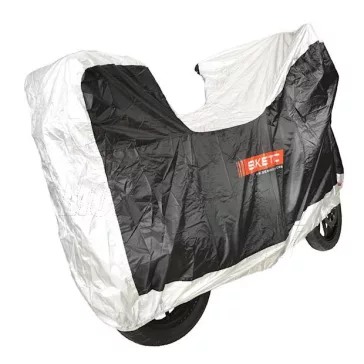   Motortakaró ponyva L méret -csomagtartó dobozos motorhoz BIKETEC (246x104x127 cm)