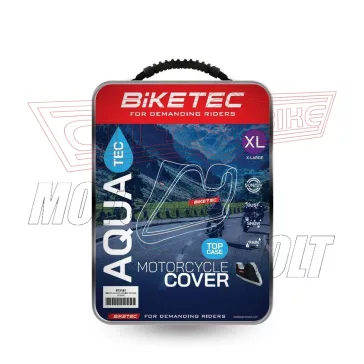   Motortakaró ponyva XL méret -csomagtartó dobozos motorhoz BIKETEC (277x103x141 cm)