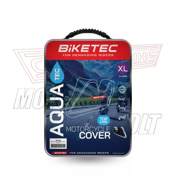 Motortakaró ponyva XL méret -csomagtartó dobozos motorhoz BIKETEC (277x103x141 cm) Motortakaró ponyva XL méret -csomagtartó dobozos motorhoz BIKETEC (277x103x141 cm)