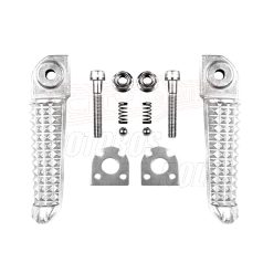   Lábtartó hátsó utas YAMAHA YZF R1 '02-12, YZF R6 '03-11 (Szett) EZÜST SZÍN