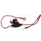 USB töltő dupla vízálló feszültség jelzővel kormányra szerelhető