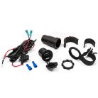 USB töltő dupla vízálló feszültség jelzővel kormányra szerelhető