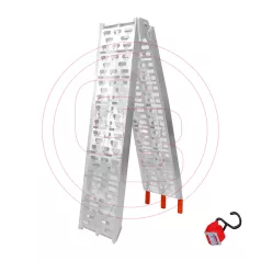 Rámpa alu. összecsukható BIKETEC 226x30 cm max.: 340Kg