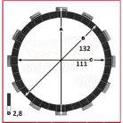 Kuplunglamella TOUR MAX CF-132FC/B PANNÓNIA T5/P10 (darab ár)