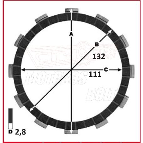 Kuplunglamella TOUR MAX CF-132FC/B PANNÓNIA T5/P10 (darab ár)