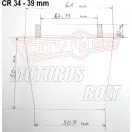 Levegőszűrő-SPORT fémhálós CR-34 42mm