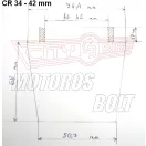 Levegőszűrő-SPORT fémhálós CR-34 42mm