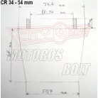 Levegőszűrő-SPORT fémhálós CR-34 42mm
