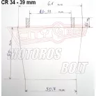 Levegőszűrő-SPORT fémhálós CR-34 48mm