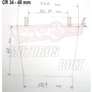 Levegőszűrő-SPORT fémhálós CR-34 48mm