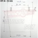 Levegőszűrő-SPORT fémhálós CR-34 54mm