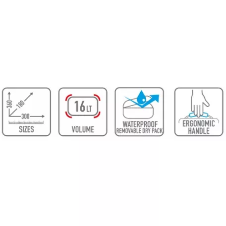 GIVI CRM102 – 16 literes oldaltáska retró és café racer motorokra 1db!