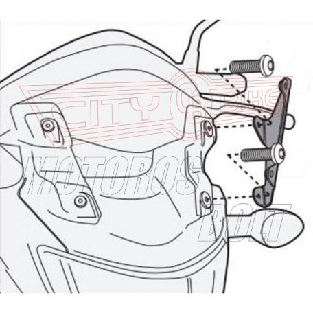 Plexi-szélvédő TARTÓ Honda Crossrunner 800 (11-14) GIVI