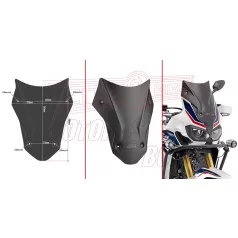   Plexi-szélvédő Honda CRF 1000 L Africa Twin (2016-2017) / Honda CRF 1000 L Africa Twin (2018) / Honda CRF 1000 L Africa Twin Adventure Sports (2018) GIVI