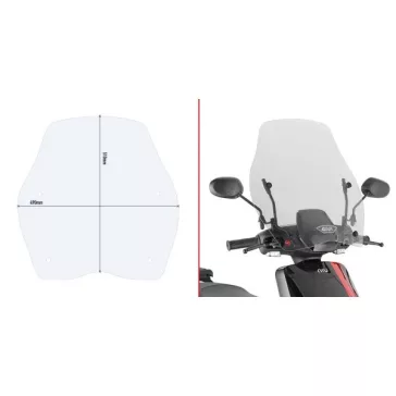   Plexi-szélvédő HONDA SH 125i-150i (2017-2019) GIVI - a gyári tartóra!