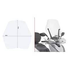   Plexi-szélvédő HONDA SH 125i-150i (2017-2019) GIVI - a gyári tartóra