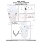 Plexi-szélvédő TARTÓ Honda PCX 125 (2018-2020) GIVI