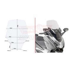 Plexi-szélvédő HONDA Forza 125-300 (19-20) GIVI