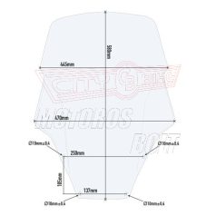 Plexi-szélvédő HONDA Forza 125-300 (19-20) GIVI