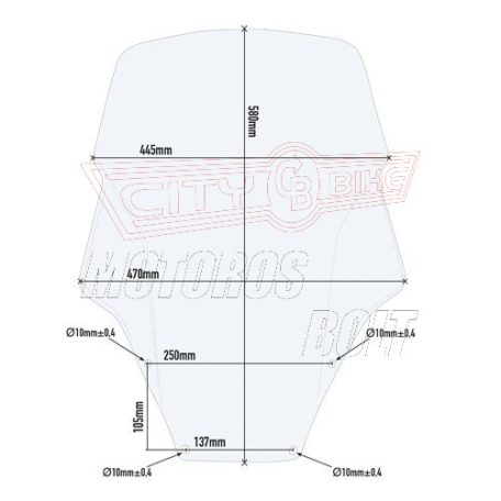 Plexi-szélvédő HONDA Forza 125-300 (19-20) GIVI
