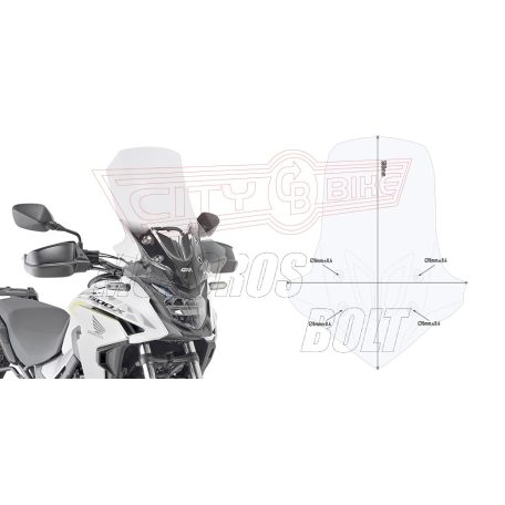Plexi-szélvédő Honda CB 500 X (2019-2023) GIVI