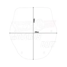   Plexi-szélvédő (tartó nélkül) HONDA SH 125-250 (20-24) / HONDA SH 350 (21-24) GIVI