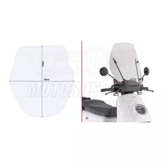   Plexi-szélvédő (tartó nélkül) HONDA SH 125-250 (20-24) / HONDA SH 350 (21-24) GIVI