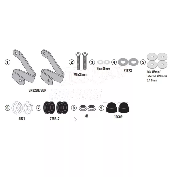 Plexi-szélvédő TARTÓ HONDA PCX 125 (21>24) GIVI Plexi-szélvédő TARTÓ HONDA PCX 125 (21>24) GIVI