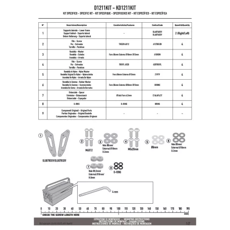 Rögzítő készlet GIVI szélvédőhöz HONDA Forza 750 (2025)