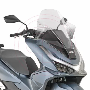 Plexi-szélvédő HONDA PCX 125 (25-26) GIVI