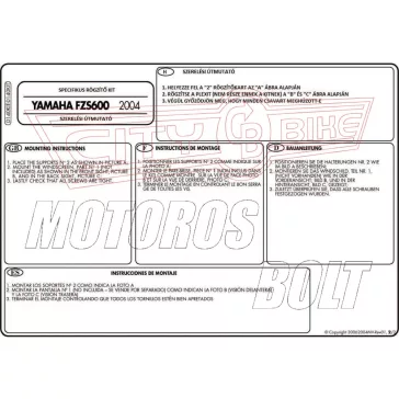 Plexi-szélvédő TARTÓ Yamaha FZ6N (04-06) GIVI
