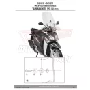 Plexi-szélvédő Yamaha Xenter 125-150 (12-18), MBK OCEO 125-150 (12-14) GIVI