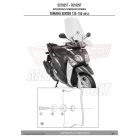 Plexi-szélvédő Yamaha Xenter 125-150 (12-18), MBK OCEO 125-150 (12-14) GIVI