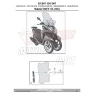 Plexi-szélvédő TARTÓ MBK Tryptik 125 (2014-2017) / YAMAHA TRICITY 125-155 (2014-2024) GIVI