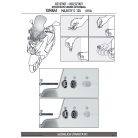 Plexi-szélvédő TARTÓ YAMAHA MAJESTY S 125 (14-17), MBK Skylinner S (14) GIVI