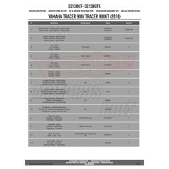   Plexi-szélvédő TARTÓ Yamaha Tracer 900 / Tracer 900 GT (2018-2019) GIVI