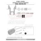 Plexi-szélvédő TARTÓ Yamaha Niken 900 (2019-2024) GIVI