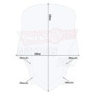 Plexi-szélvédő YAMAHA Ténéré 700 (2019-2024) GIVI