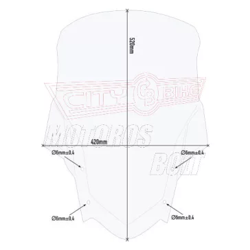 Plexi-szélvédő YAMAHA Ténéré 700 (2019-2024) GIVI