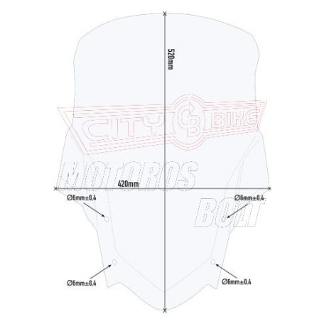 Plexi-szélvédő YAMAHA Ténéré 700 (2019-2024) GIVI