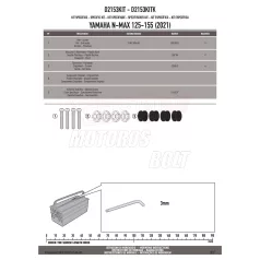 Plexi-szélvédő TARTÓ Yamaha N-Max 125-155 (21-24) GIVI