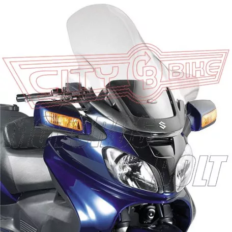 Plexi-szélvédő Suzuki AN 650 Burgman Executive ELEKTROMOSAN ÁLLÍTHATÓHOZ (2005-2012) GIVI