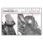 Plexi-szélvédő TARTÓ Kymco Dink 50-125-200 I (06-16) GIVI