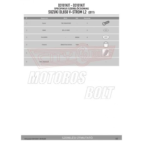 Plexi-szélvédő TARTÓ Suzuki DL 650 V-Strom L2-L3-L4-L5-L6 (11-16) GIVI